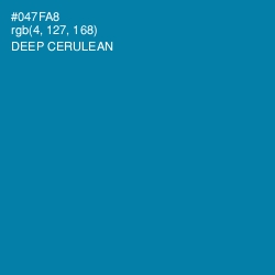 #047FA8 - Deep Cerulean Color Image